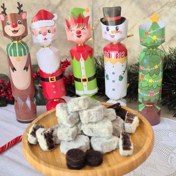 Palha italiana com oreo